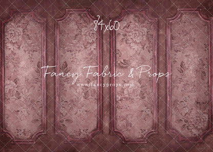Rose Floral Wainscoting Wall