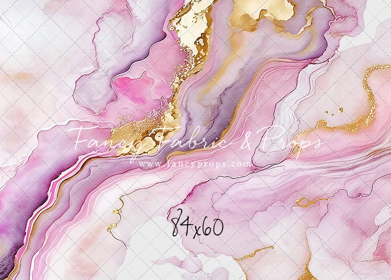Rose Gold Marble Swirl - With Sweep Option