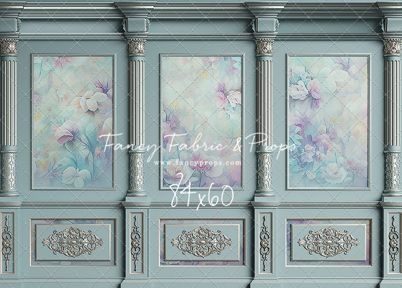 Sky Floral Victorian Wall - With Sweep Option