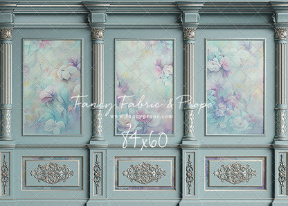 Sky Floral Victorian Wall - With Sweep Option
