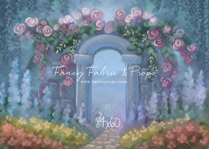 Blushing Rosette Archway