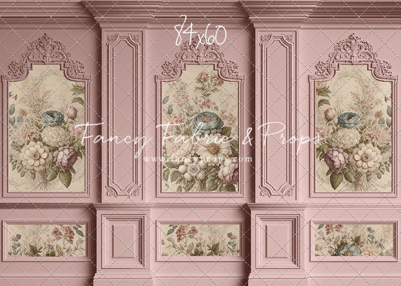 Rose Floral Victorian Wall - With Sweep Option