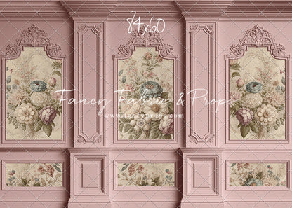 Rose Floral Victorian Wall - With Sweep Option