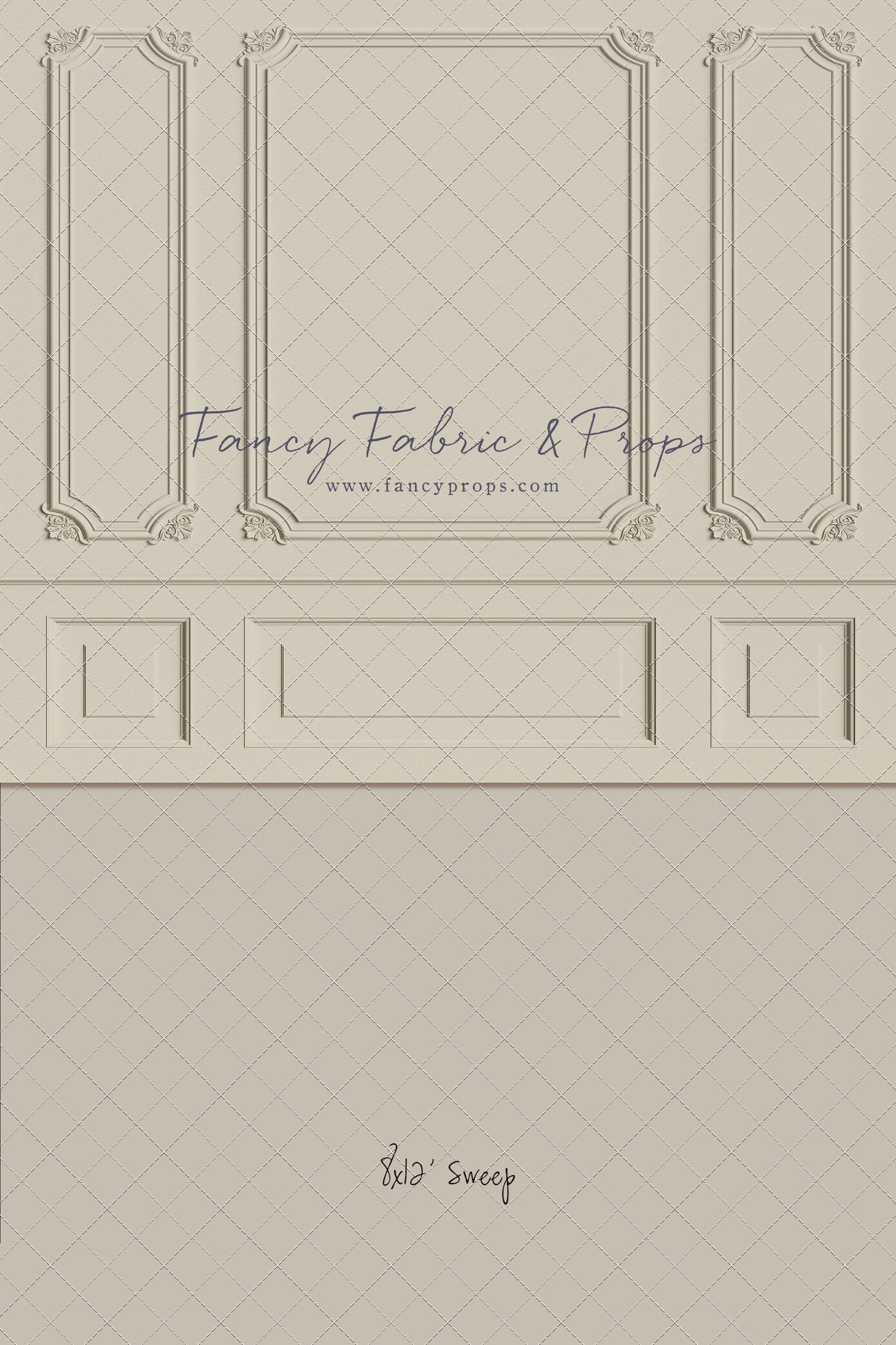 Classic Cream Wainscoting Wall - With Sweep Option