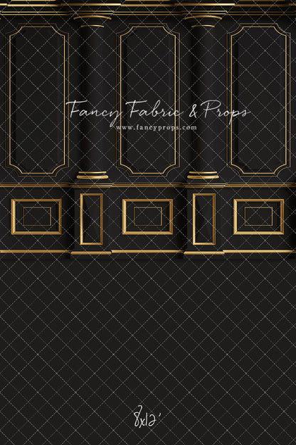 Dark Victorian Gold Wall - With Sweep Option