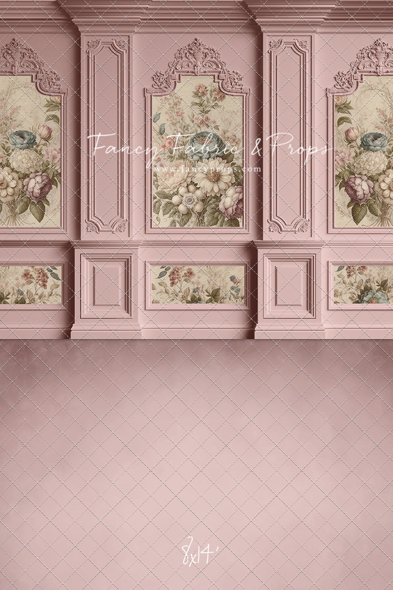 Rose Floral Victorian Wall - With Sweep Option