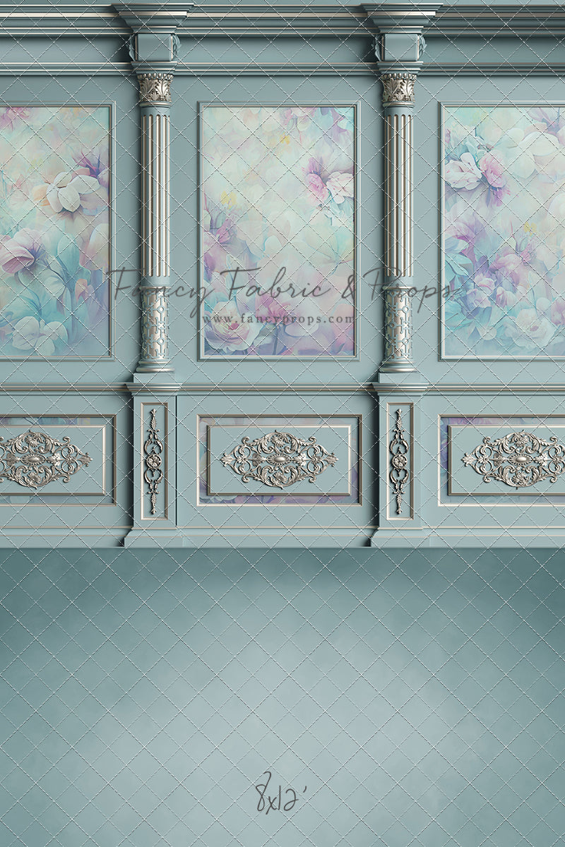 Sky Floral Victorian Wall - With Sweep Option