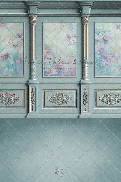 Sky Floral Victorian Wall - With Sweep Option