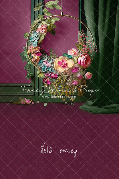 Magenta Elegant Hoop - Sweep Sizes Only