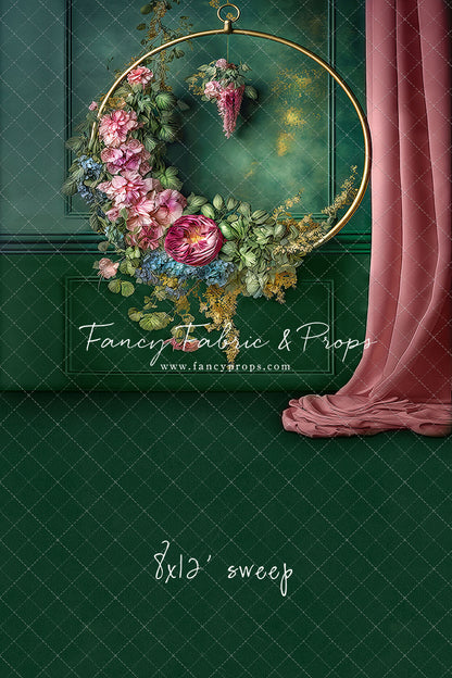 Rose & Evergreen Elegant Hoop - Sweep Sizes Only