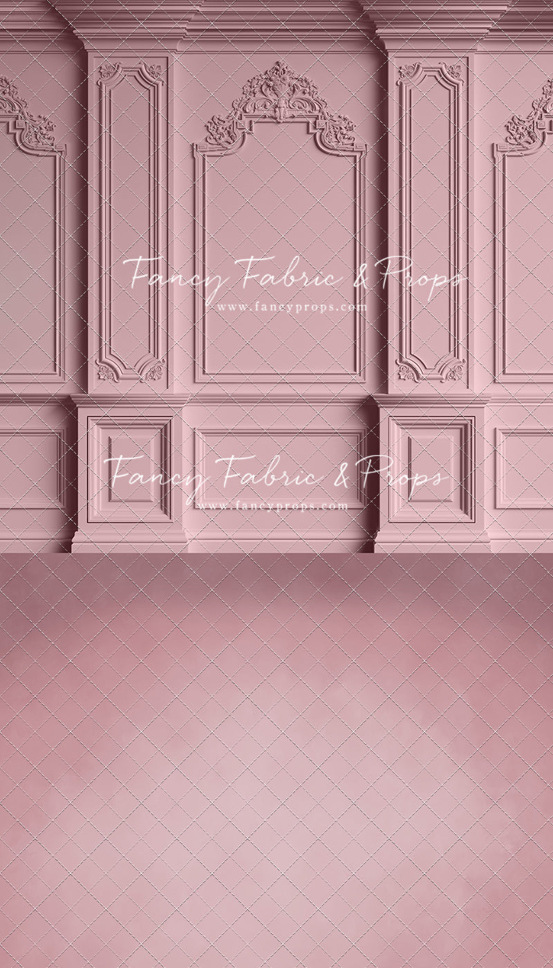Classic Pink Victorian Wall - With Sweep Option