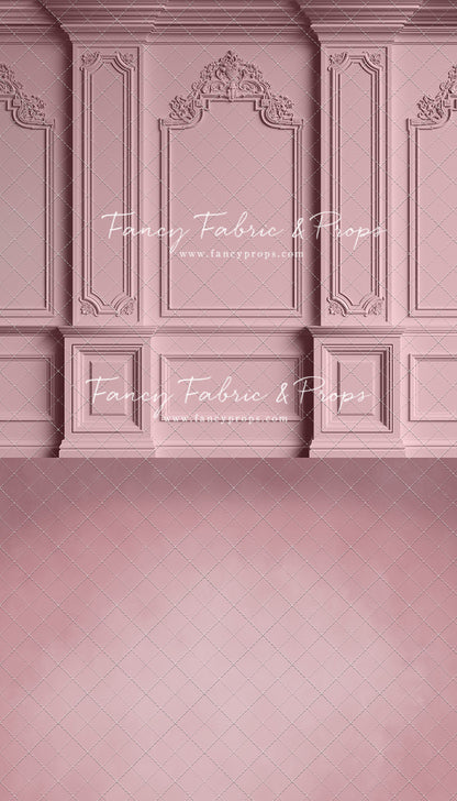 Classic Pink Victorian Wall - With Sweep Option