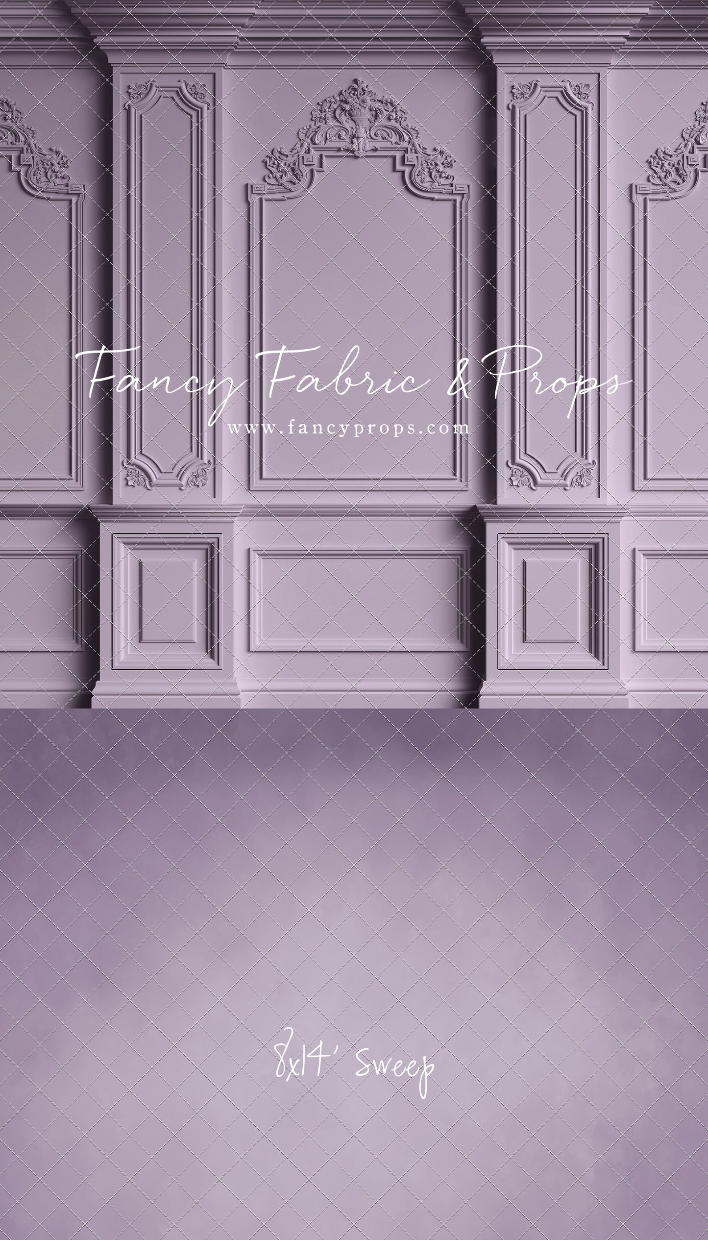 Classic Purple Victorian Wall - With Sweep Option