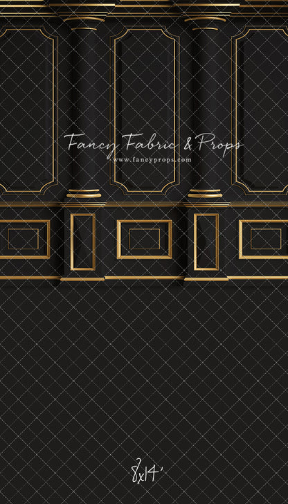 Dark Victorian Gold Wall - With Sweep Option