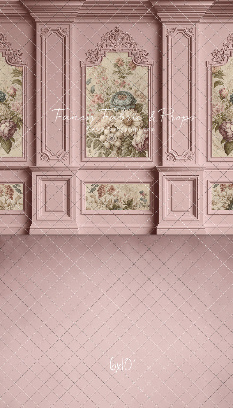 Rose Floral Victorian Wall - With Sweep Option