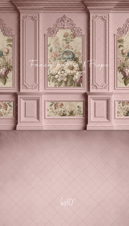 Rose Floral Victorian Wall - With Sweep Option
