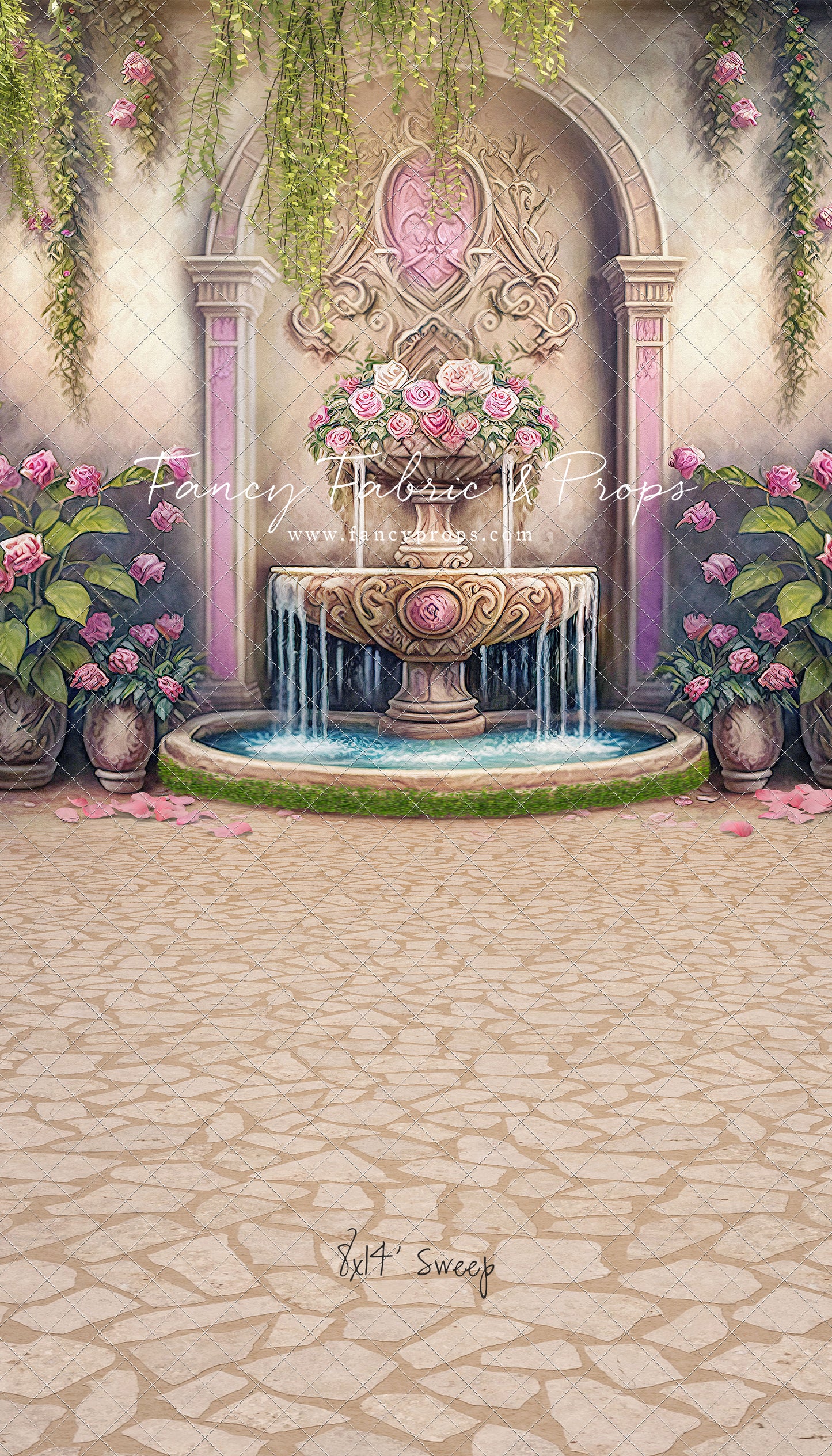 Pink Wishes Fountain - With Sweep Option