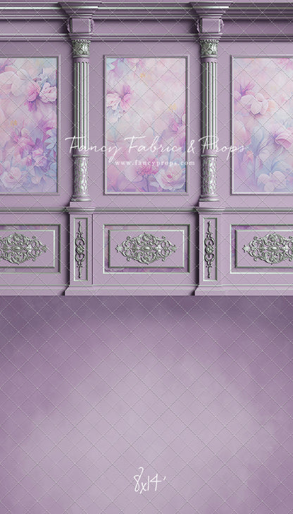 Violet Floral Victorian Wall - With Sweep Option