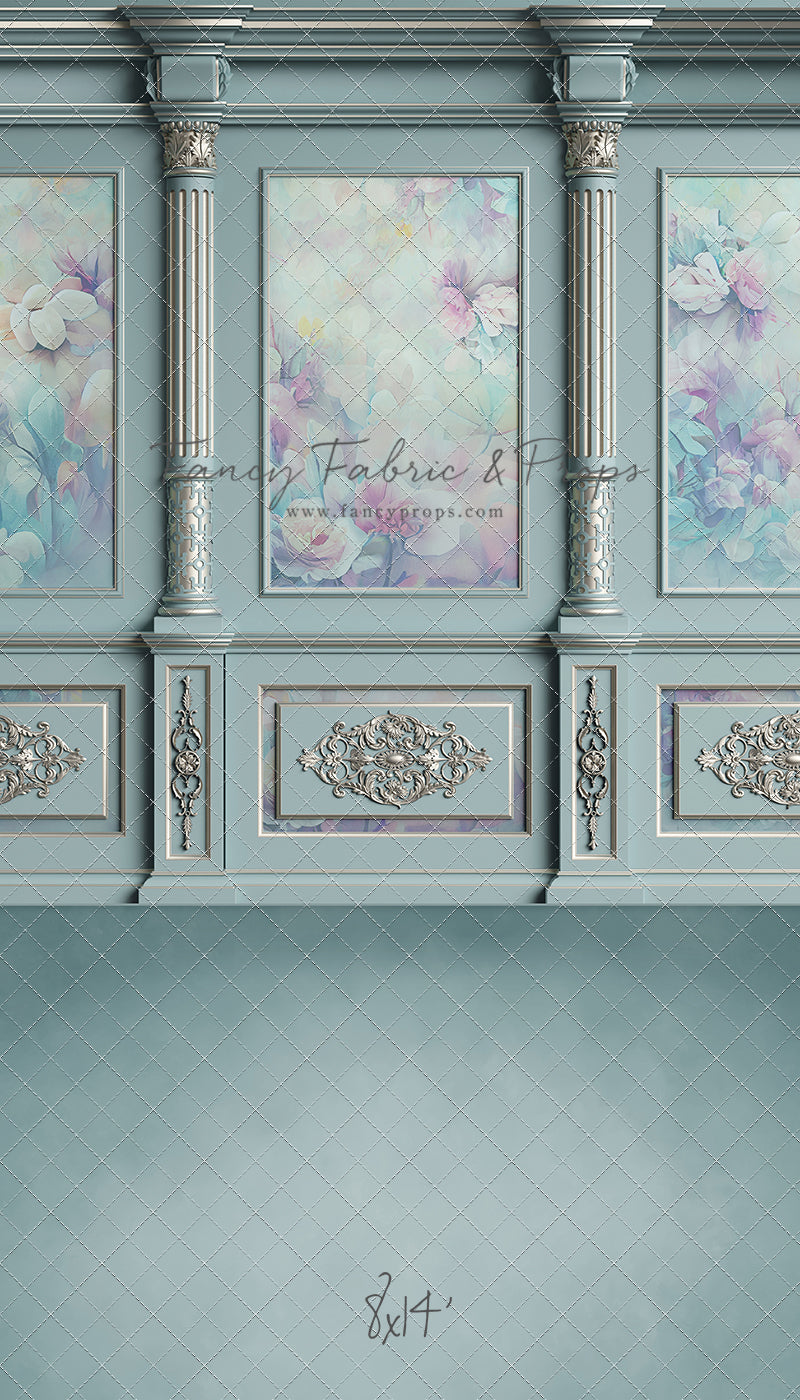 Sky Floral Victorian Wall - With Sweep Option