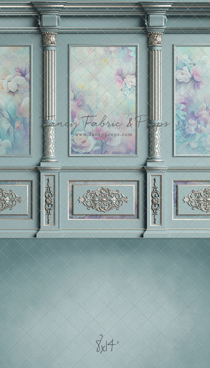 Sky Floral Victorian Wall - With Sweep Option