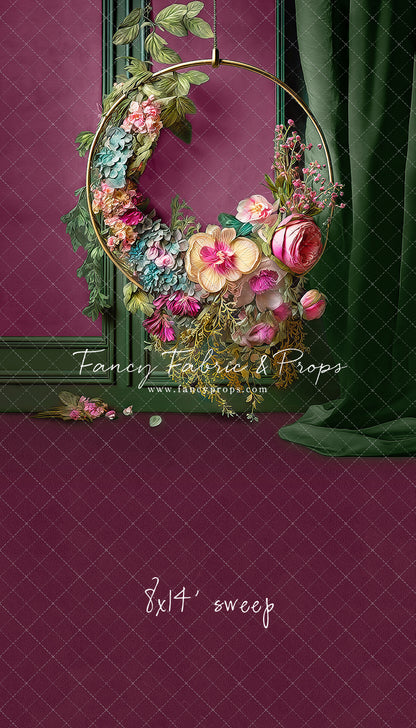 Magenta Elegant Hoop - Sweep Sizes Only