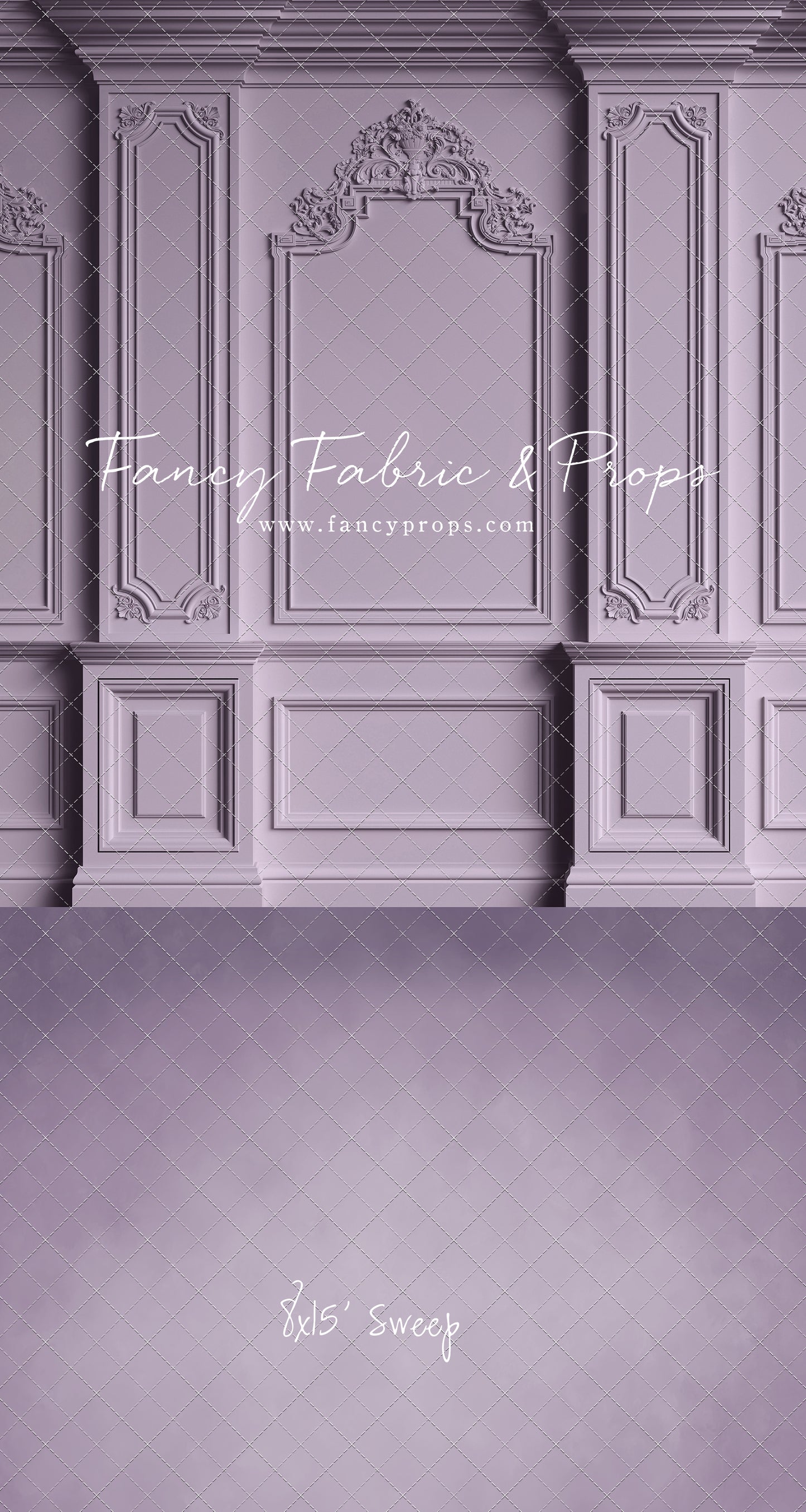 Classic Purple Victorian Wall - With Sweep Option