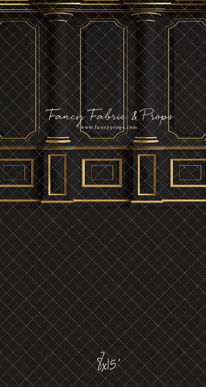 Dark Victorian Gold Wall - With Sweep Option