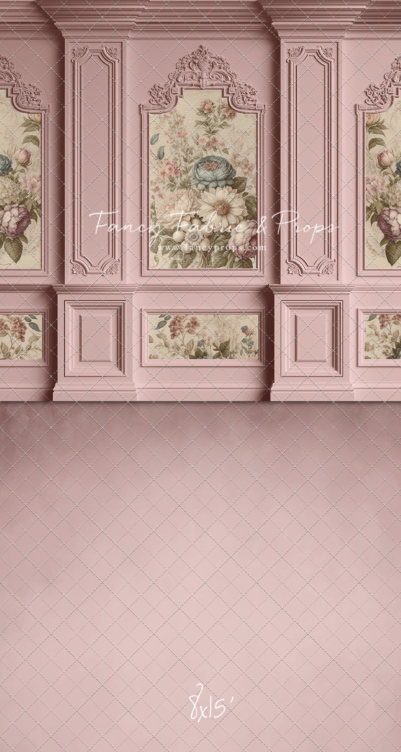 Rose Floral Victorian Wall - With Sweep Option