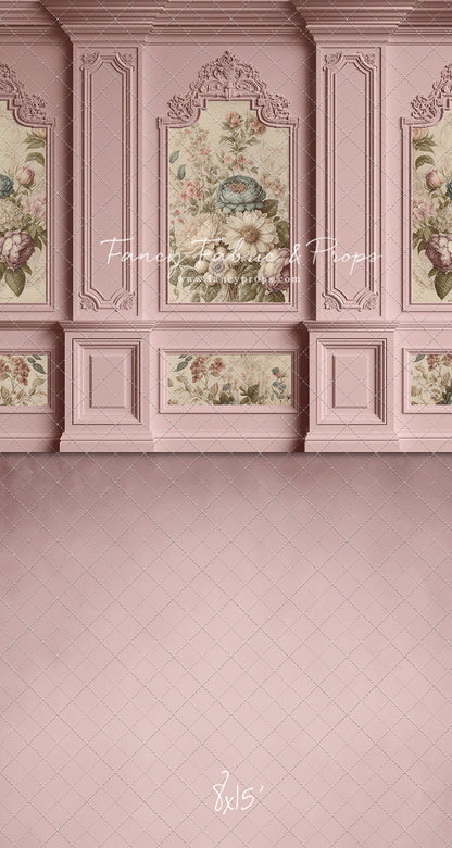 Rose Floral Victorian Wall - With Sweep Option