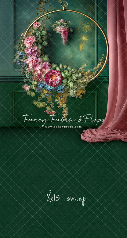 Rose & Evergreen Elegant Hoop - Sweep Sizes Only