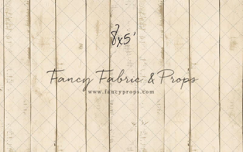 Amanda Cream Barn Wood Planks Mat Floor