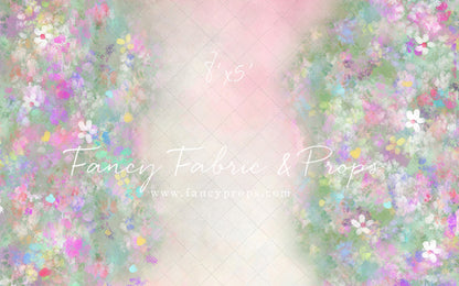 Rainbow Floral Path Mat Floor