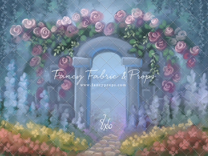 Blushing Rosette Archway