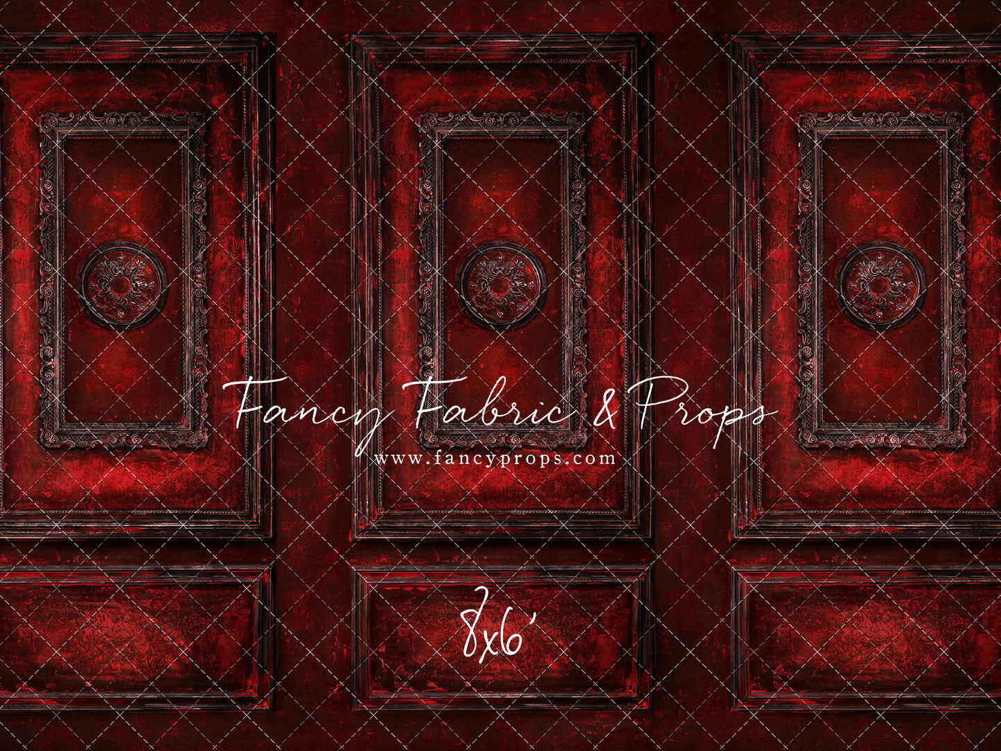 Crimson Antiqued Wall