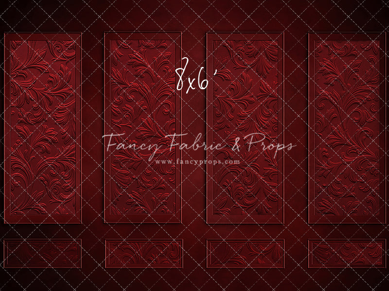 Elegant Crimson Wall