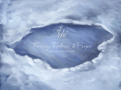 Midnight Snowy Pond Mat Floor