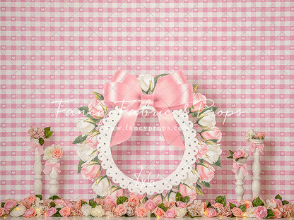 Pink Rose Wreath