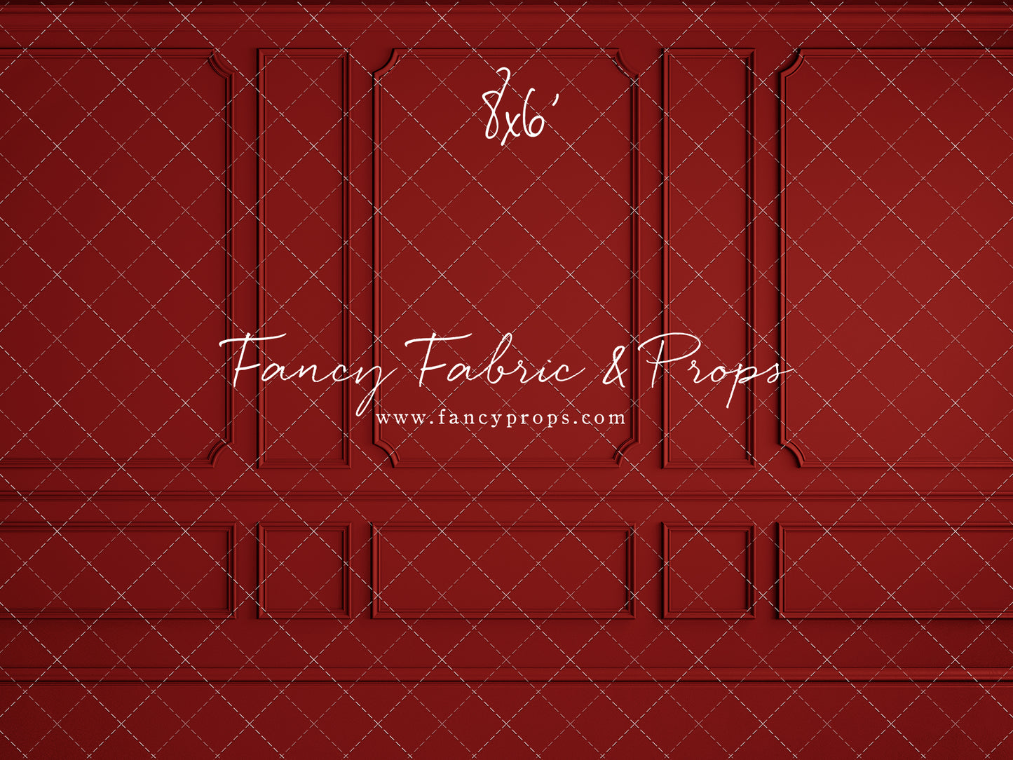 Red Wainscoting Wall