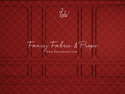 Red Wainscoting Wall