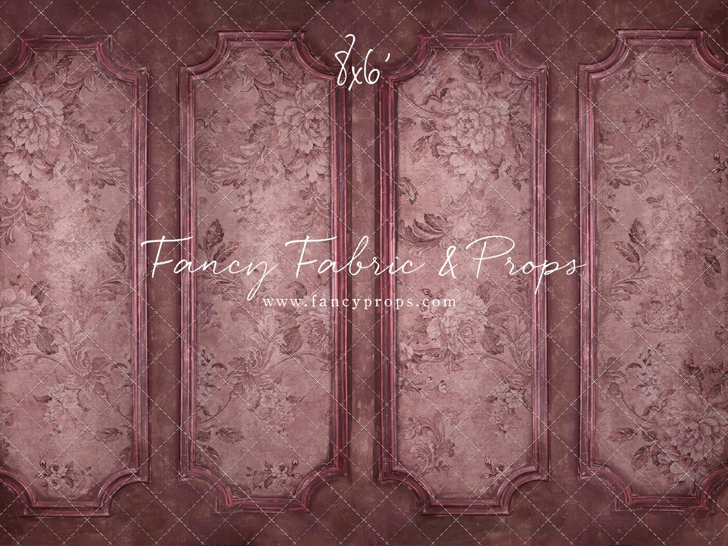 Rose Floral Wainscoting Wall