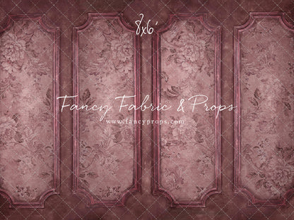 Rose Floral Wainscoting Wall