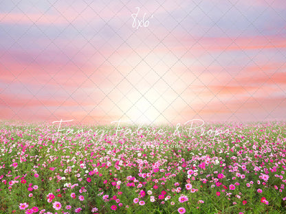 Rosy Wildflower Stroll