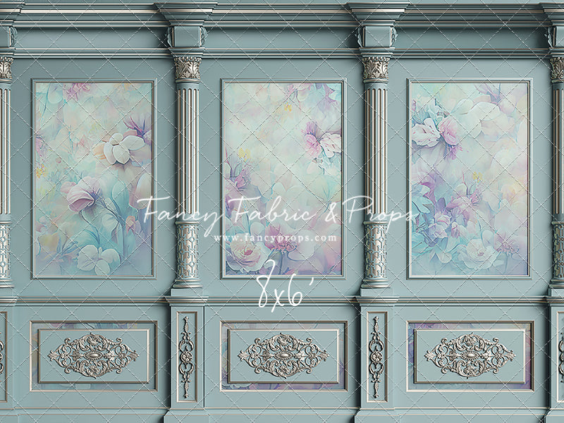 Sky Floral Victorian Wall - With Sweep Option