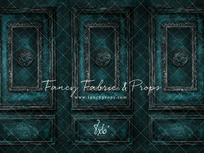 Teal Antiqued Wall