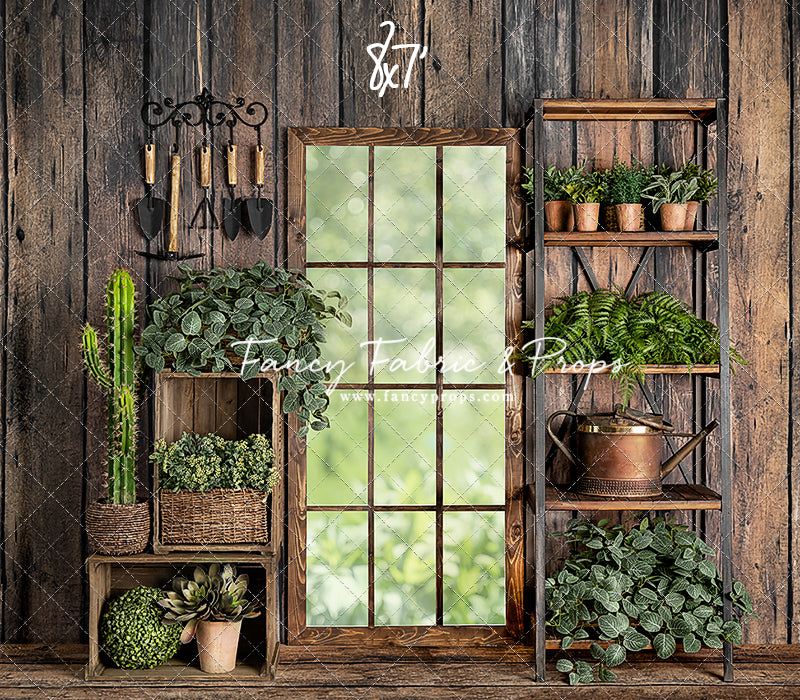 Rustic Floral Garden Shed 2pc Room