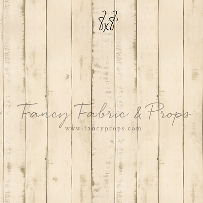 Amanda Cream Barn Wood Planks Mat Floor