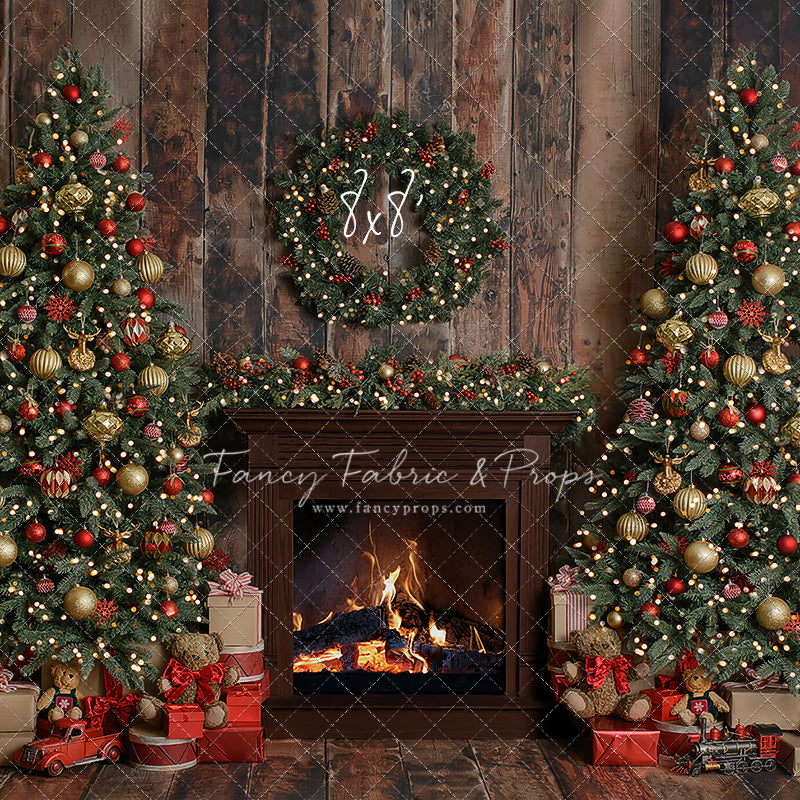 Berry Cozy Fireplace