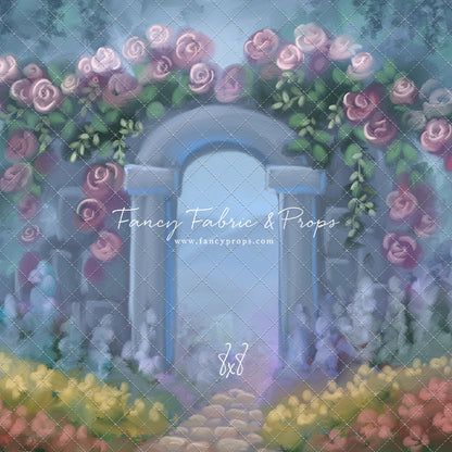 Blushing Rosette Archway
