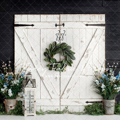 Charcoal Barn Door Blooms