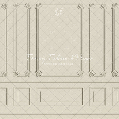 Classic Cream Wainscoting Wall - With Sweep Option